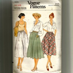 7072 EZ VOG BIAS FLARE SKIRTS LENGTHS PATTERN 28'' WAIST